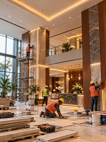 Hotel Building Contractors Delhi NCR